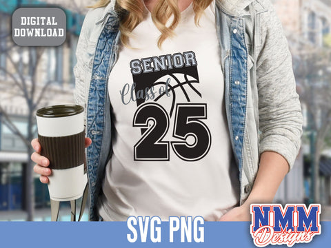 Class of 2025 SVG & PNG | Basketball Graduation Design for T-Shirts, Stickers, Crafts DIY Graduation Party Decor Baseball SVG NMMDesignsShop 