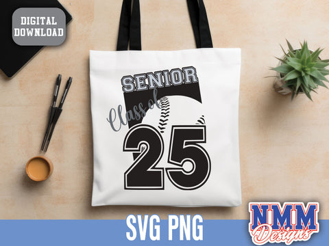 Class of 2025 SVG & PNG | Softball Graduation Design for T-Shirts, Stickers, Crafts DIY Graduation Party Decor Baseball SVG NMMDesignsShop 