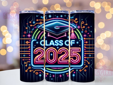 Class of 2025 Tumbler, Graduation Gift, 20oz Sublimation, Senior Year Tumbler, High School Graduation, College Bound Drinkware, Instant Digital Download Sublimation SvggirlplusArt 