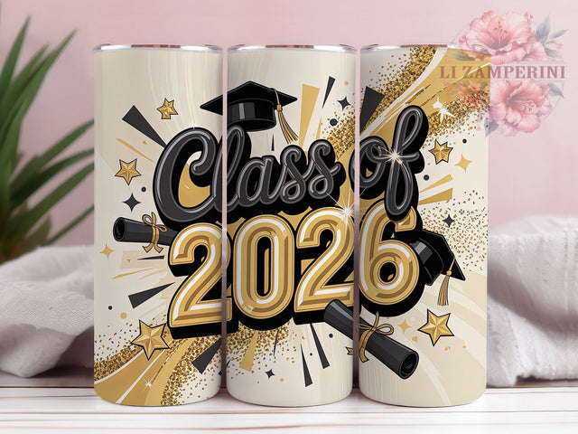 Class of 2026 Graduation 20oz Tumbler, Graduation Theme, Senior Year, School Spirit, Graduate Gift, 20oz Tumbler Wrap, Sublimation PNG Sublimation Li Zamperini 