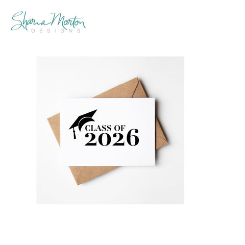 Class of 2026 Graduation Cap Design SVG Sharia Morton Designs 