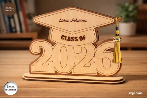 Class of 2026 Graduation Sign Laser Cut SVG SvgOcean 