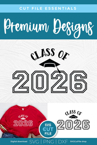Class of 2026 svg, cute 2026 grad svg, 2026 graduation svg SVG SVG Cut File 