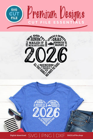 Class of 2026 svg, cute 2026 grad svg, 2026 graduation svg SVG SVG Cut File 