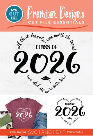 Class of 2026 svg, cute 2026 grad svg, 2026 graduation svg SVG SVG Cut File 