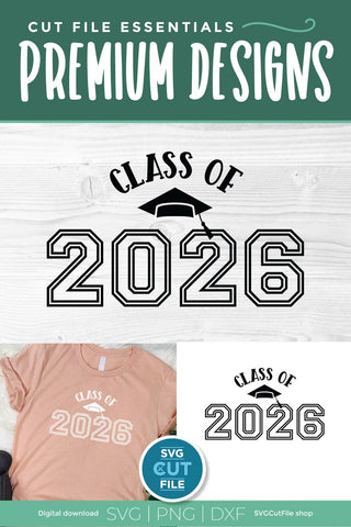 Class of 2026 svg, cute 2026 grad svg, 2026 graduation svg SVG SVG Cut File 