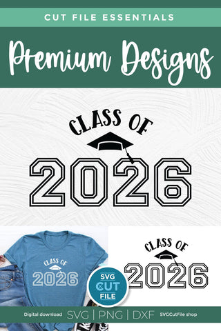 Class of 2026 svg, cute 2026 grad svg, 2026 graduation svg SVG SVG Cut File 