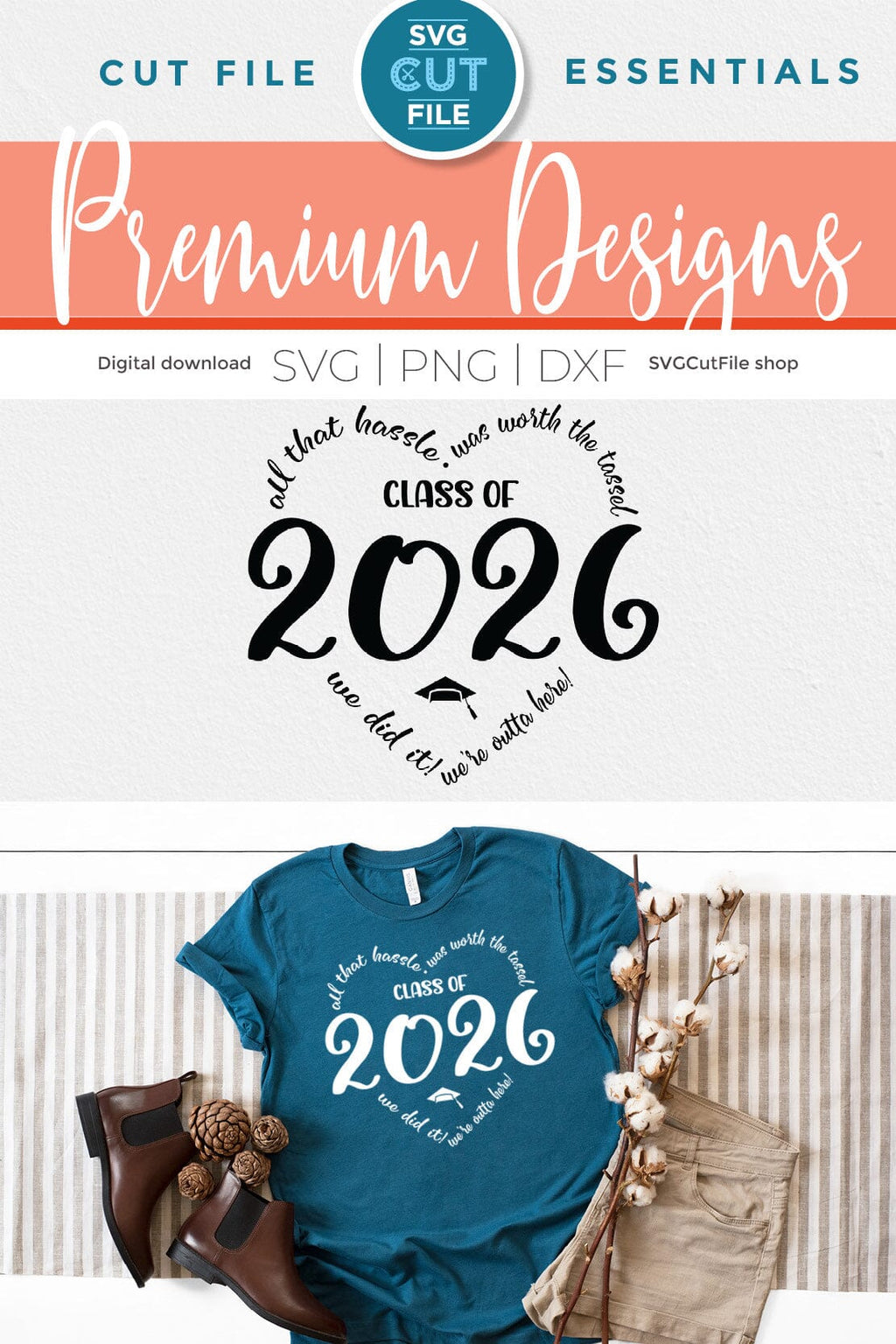 Class of 2026 svg, cute 2026 grad svg, 2026 graduation svg - So Fontsy
