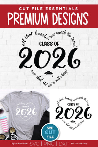 Class of 2026 svg, cute 2026 grad svg, 2026 graduation svg SVG SVG Cut File 