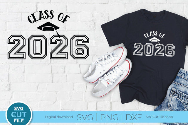 Class of 2026 svg, cute 2026 grad svg, 2026 graduation svg SVG SVG Cut File 