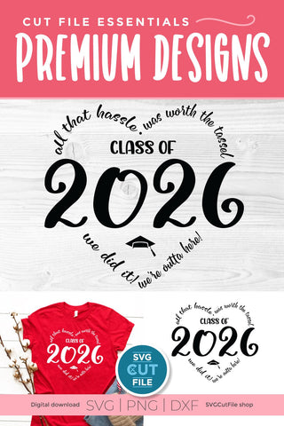 Class of 2026 svg, cute 2026 grad svg, 2026 graduation svg SVG SVG Cut File 