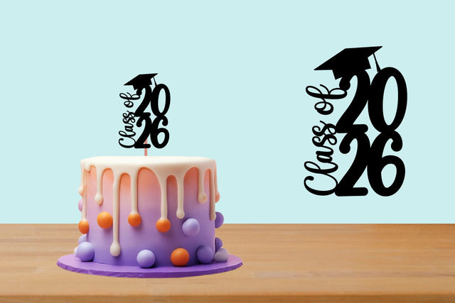 Class of 2026 svg, Graduation Topper 2026 SVG zafrans studio 