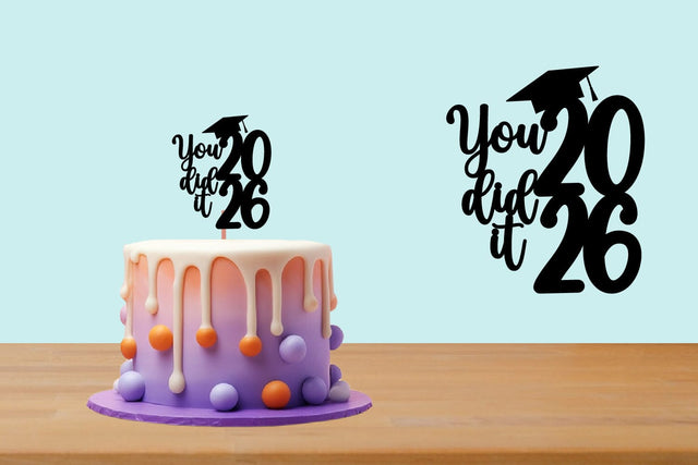 Class of 2026 svg, Graduation Topper 2026 SVG zafrans studio 