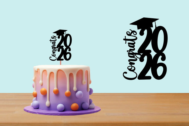 Class of 2026 svg, Graduation Topper 2026 SVG zafrans studio 