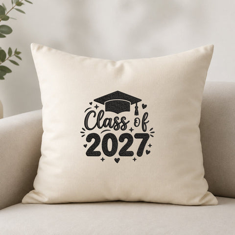 Class of 2027 Embroidery Design – Graduation Cap Senior 2027 Machine Embroidery File Embroidery/Applique DESIGNS PatternFeed8 