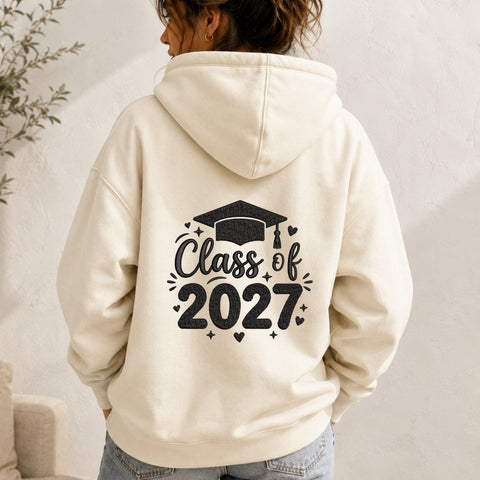 Class of 2027 Embroidery Design – Graduation Cap Senior 2027 Machine Embroidery File Embroidery/Applique DESIGNS PatternFeed8 