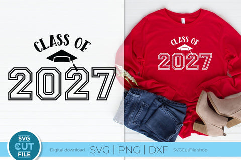 Class of 2027 svg, cute 2027 grad svg, 2027 graduation svg chunky SVG SVG Cut File 