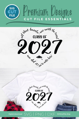 Class of 2027 svg, cute 2027 grad svg, 2027 graduation svg heart SVG SVG Cut File 