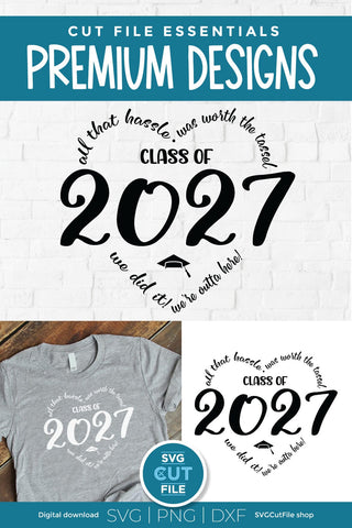 Class of 2027 svg, cute 2027 grad svg, 2027 graduation svg heart SVG SVG Cut File 
