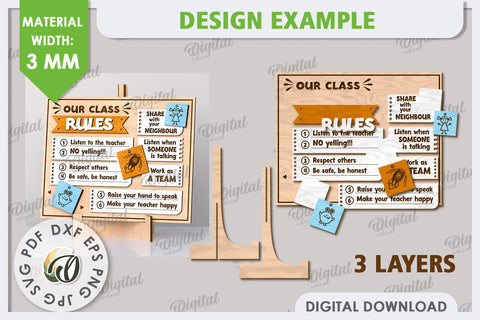 Class Rules SVG. Funny Rules Plaque Laser Cut. School Rules SVG Evgenyia Guschina 