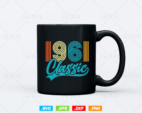 Classic 1961 Retro 63rd Birthday Shirt Svg Png, Vintage 63rd Birthday Tshirts Design, 63rd Birthday Gifts For Men, 63rd Birthday Woman Svg SVG DesignDestine 