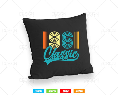 Classic 1961 Retro 63rd Birthday Shirt Svg Png, Vintage 63rd Birthday Tshirts Design, 63rd Birthday Gifts For Men, 63rd Birthday Woman Svg SVG DesignDestine 