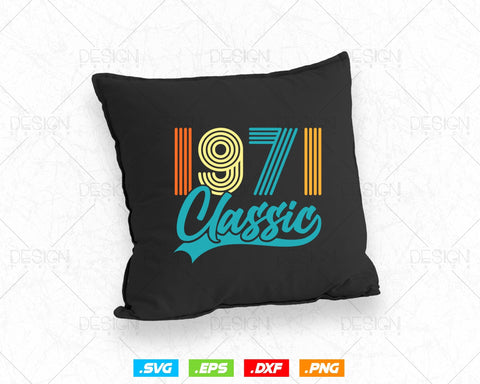 Classic 1971 Retro 53rd Birthday Shirt Svg Png, Vintage 53rd Birthday Tshirts Design, 53rd Birthday Gifts For Men, 53rd Birthday Woman Svg SVG DesignDestine 