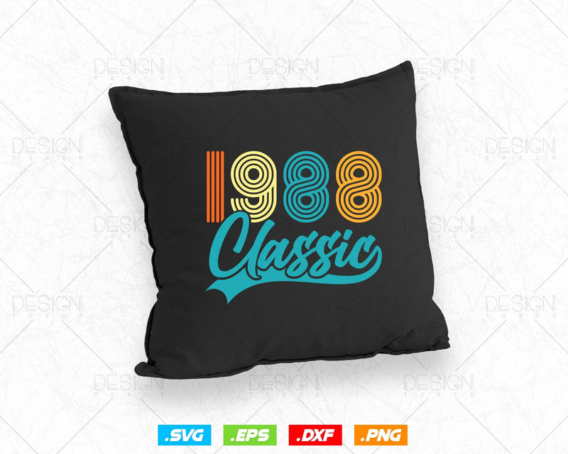 36th Birthday Shirt For Men - Classic 1989 Retro Design, Personalized Gift
