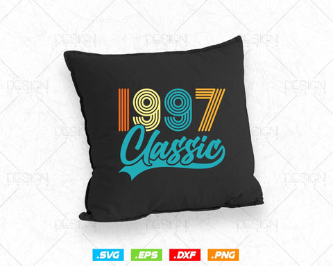 Classic 1997 Retro 27th Birthday Shirt Svg Png, Vintage 27th Birthday Tshirts Design, 27th Birthday Gifts For Boy, 27th Birthday Girl Svg SVG DesignDestine 