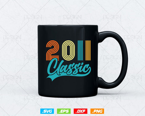 Classic 2011 Retro 13th Birthday Shirt Svg Png, Vintage 13th Birthday Tshirts Design, 13th Birthday Gifts For Boy, 13th Birthday Girl Svg SVG DesignDestine 