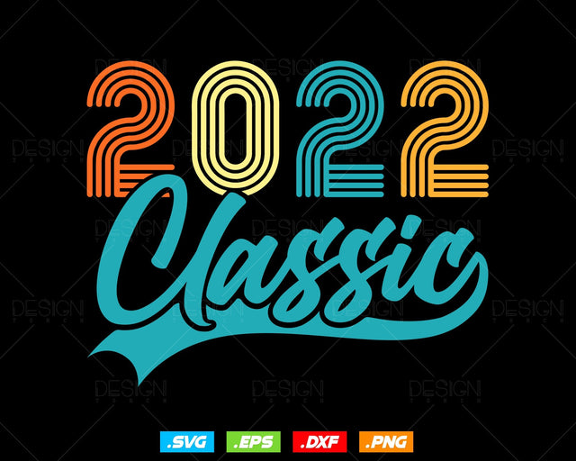 Classic 2022 Retro 2nd Birthday Shirt Svg Png, Vintage 2nd Birthday Year Number Tshirt, 2nd Birthday Gifts For Boy, 2nd Birthday Girl Svg SVG DesignDestine 