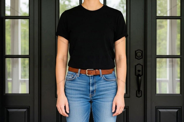 Classic black t-shirt mockup design Mock Up Photo Designangry 