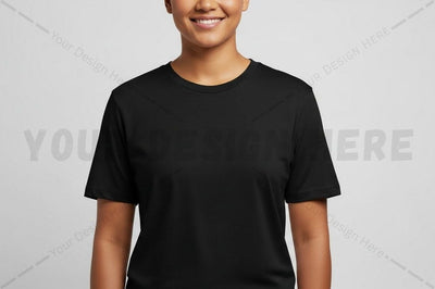Classic black t-shirt mockup design Mock Up Photo Regulrcrative 