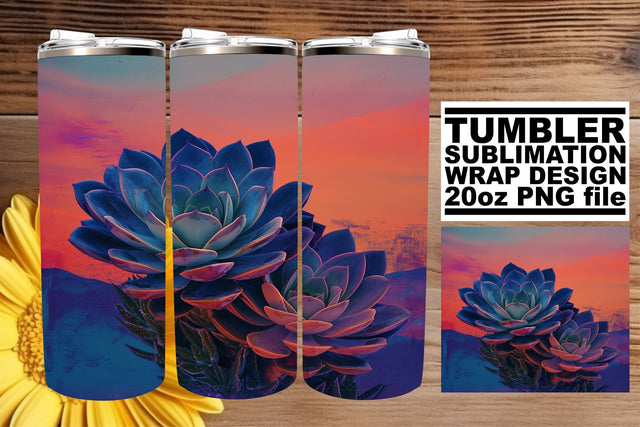 Classic Blossom Symphony: Retro Tumbler Sublimation Sublimation afrosvg 