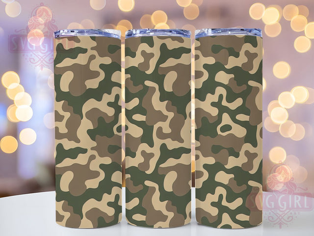 Classic Camo Hunting Adventure Tumbler, Hunting Gift Wrap, Military Style Tumbler, Classic Camo Pattern, Outdoor Adventure Gift, Hunter Sublimation, Retro Camo Design Sublimation SvggirlplusArt 