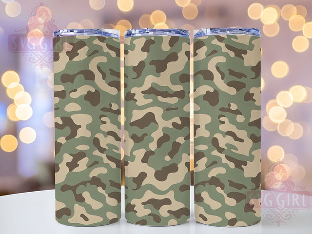 Classic Camo Hunting Adventure Tumbler, Hunting Gift Wrap, Military Style Tumbler, Classic Camo Pattern, Outdoor Adventure Gift, Hunter Sublimation, Retro Camo Design Sublimation SvggirlplusArt 