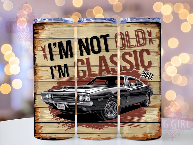 Classic Car, Car Lover, Rusty Car, Tumbler Wrap, 20oz Tumbler, Vintage Car, PNG Sublimation, Funny Car Gift Sublimation SvggirlplusArt 