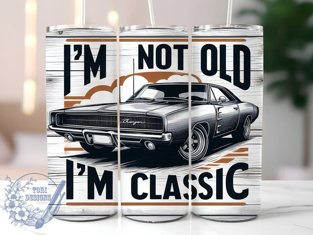 Classic Car, Rust Car Lover, Tumbler Design, Sublimation PNG, Vintage Car, Car Enthusiast, 20oz Tumbler, Car Lover Gift Sublimation ToriDesigns 