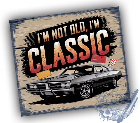 Classic Car, Rust Car Lover, Tumbler Design, Sublimation PNG, Vintage Car, Car Enthusiast, 20oz Tumbler, Car Lover Gift Sublimation ToriDesigns 