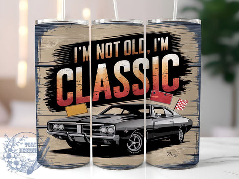 Classic Car, Rust Car Lover, Tumbler Design, Sublimation PNG, Vintage Car, Car Enthusiast, 20oz Tumbler, Car Lover Gift Sublimation ToriDesigns 