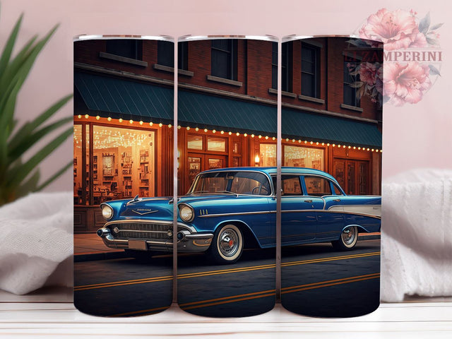 Classic Chevy Bel Air Vintage Car Tumbler, Bel Air Tumbler Wrap, Vintage Car Gift, Sublimation Tumbler, Automotive Decor, Retro Chevy Merchandise, Custom Car Tumbler Sublimation Li Zamperini 