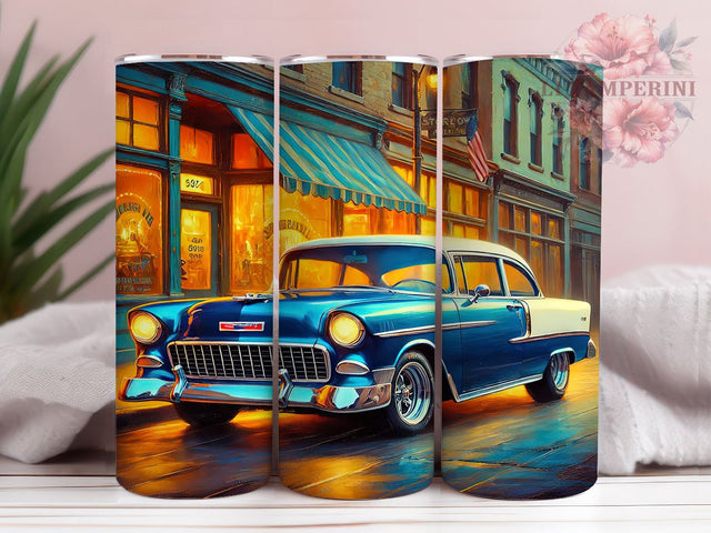 Classic Chevy Bel Air Vintage Car Tumbler, Bel Air Tumbler Wrap, Vintage Car Gift, Sublimation Tumbler, Automotive Decor, Retro Chevy Merchandise, Custom Car Tumbler Sublimation Li Zamperini 