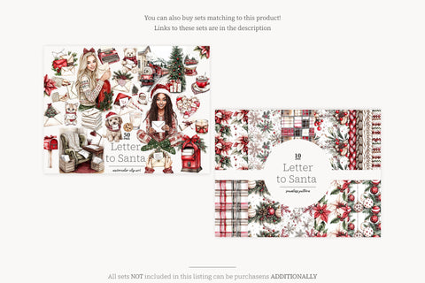 Classic Christmas Paper | Red Green Gold North Pole Patterns Digital Pattern GlamArtZhanna 