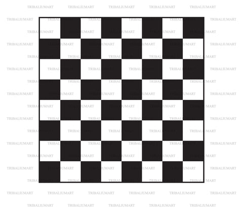 Classic empty chess board SVG TribaliumArtSF 