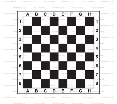 Classic empty chess board SVG TribaliumArtSF 