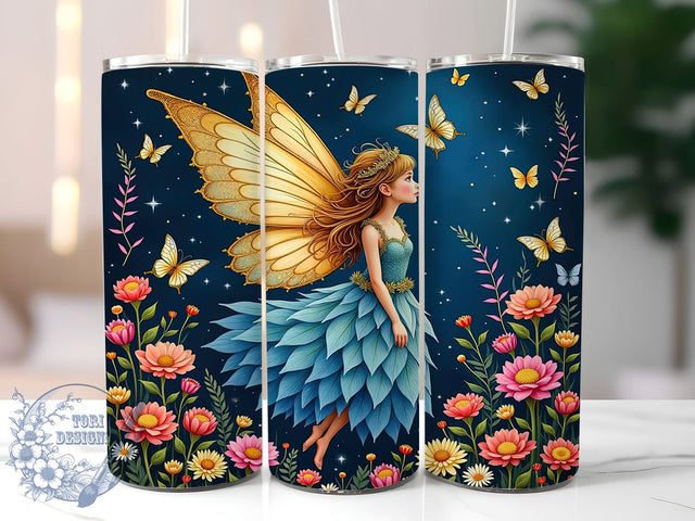 Classic Fairy Fantasy 20oz Tumbler Wrap, Classic Fairy Design, 20oz Tumbler, Sublimation Wrap, Magical Gifts, Fantasy Drinkware, Enchanted Decor Sublimation ToriDesigns 