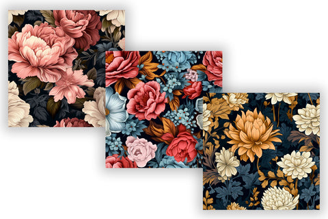 classic floral patterns, retro patterns, hippie patterns Sublimation FloridPrintables 