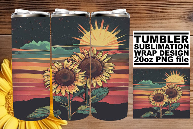 Classic Garden Beauty: Retro Tumbler Sublimation Sublimation afrosvg 