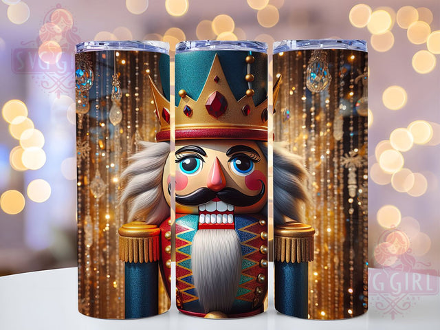 Classic Nutcracker Christmas Tumbler, Ballet Holiday Design, Festive Nutcracker Art, Elegant Christmas Graphic, Classic Holiday Pattern, 20oz Tumbler, Sublimation Design Sublimation SvggirlplusArt 