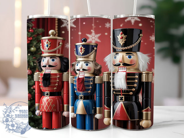 Classic Nutcracker Christmas Tumbler, Festive Holiday Wrap, 20oz Tumbler Sublimation, Classic Nutcracker Design, Toy Soldier Sublimation, Traditional Christmas Tumbler, Cozy Winter Wrap Sublimation ToriDesigns 